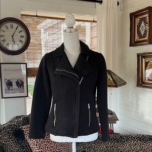 Isaac Mizrahi Black Cotton Jacket